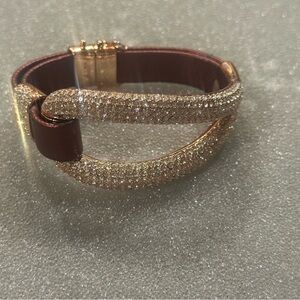 Swarovski Gold and Brown Bracelet
